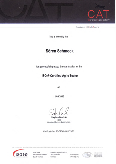 iSQI® Certified Agile Tester (CT-AT)